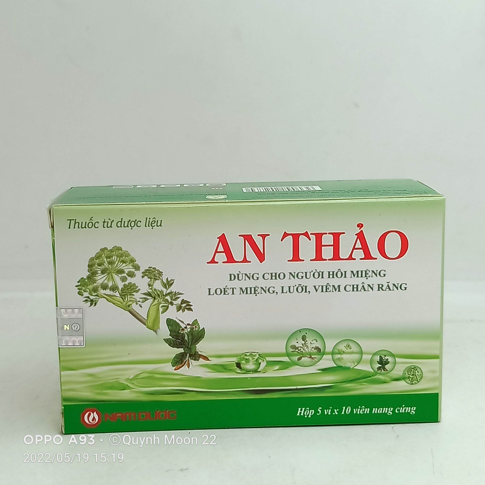Viên uống An Thảo cho người nhiệt miệng nóng trong hộp 50 viên