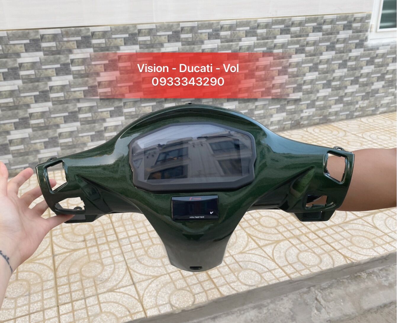 Trọn Bộ Bợ Cổ Vision Chế Đồng Hồ Ducati - Vol
