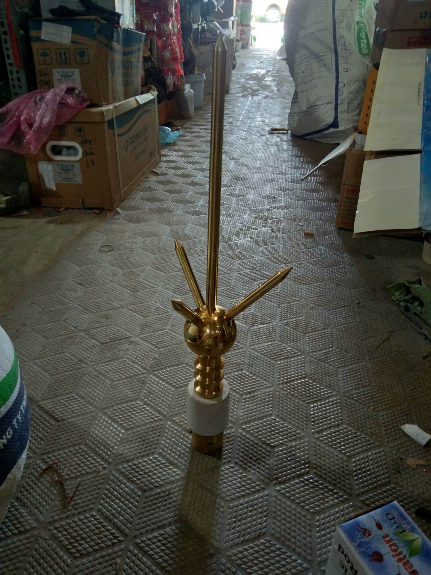 Bộ thu lôi chống sét, thu lôi 3 chia