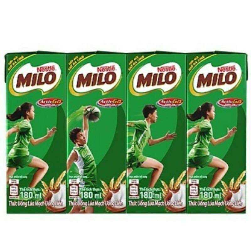 1 vỉ 4 Hộp Sữa MiLo 180ml