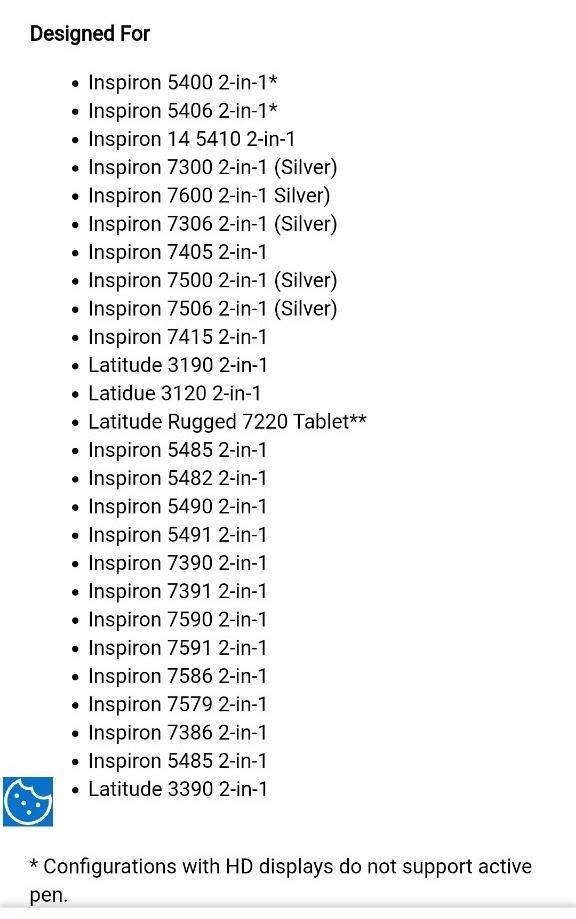 Bút Cảm ứng DELL Active Pen PN350M Black - Nguyên SEAL - Viết cảm ứng chính hãng DELL