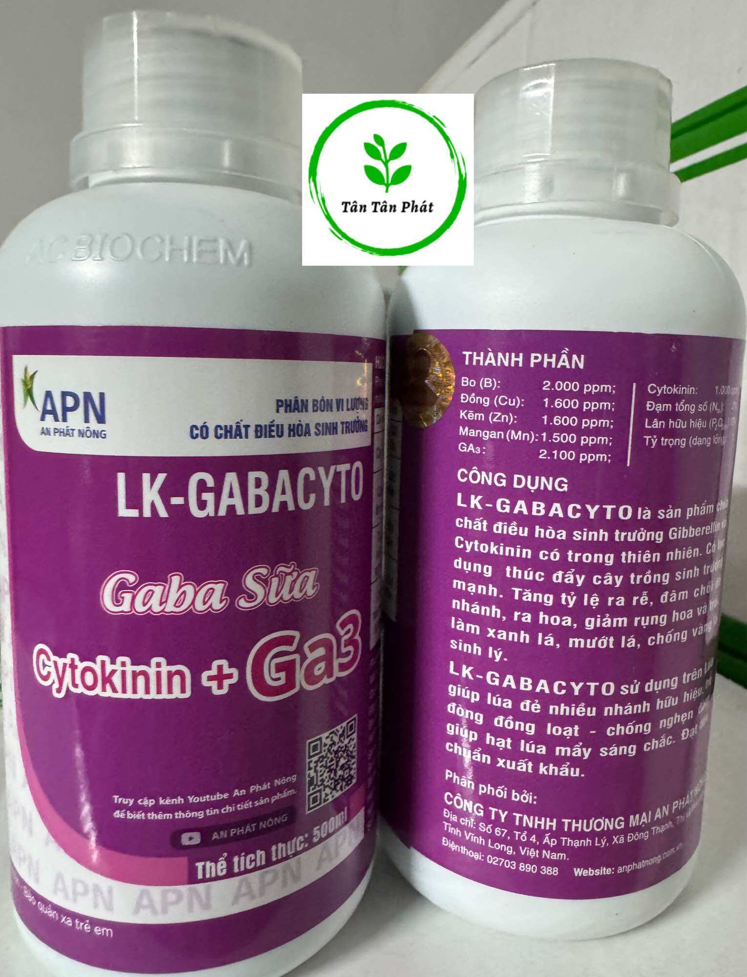 Gaba Sữa chai 500ml của An phát nông