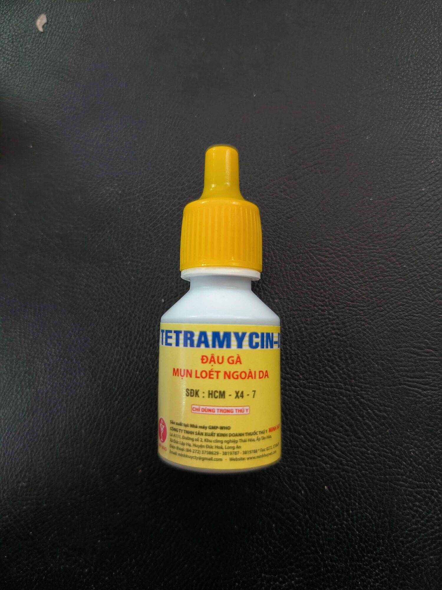 Tetramycin D lọ 10ml nhỏ miệng , đậu gà, mụn loét ngoài da trên gà
