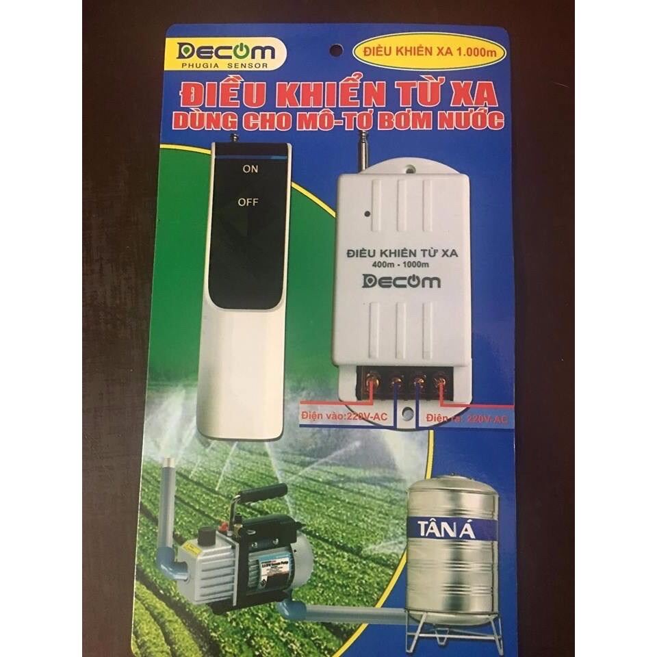 ĐIỀU KHIỂN TỪ XA 1000M DÙNG CHO MÔ-TƠ BƠM NƯỚC