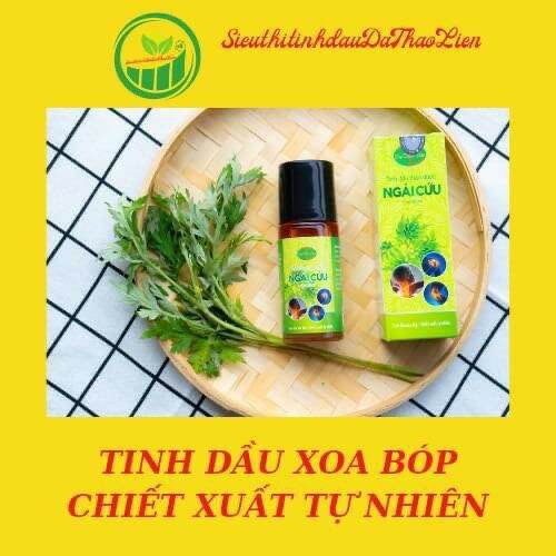 tinh dầu xoa bóp ngải cứu dạ thảo liên(mua 2 tặng 1 con lăn)