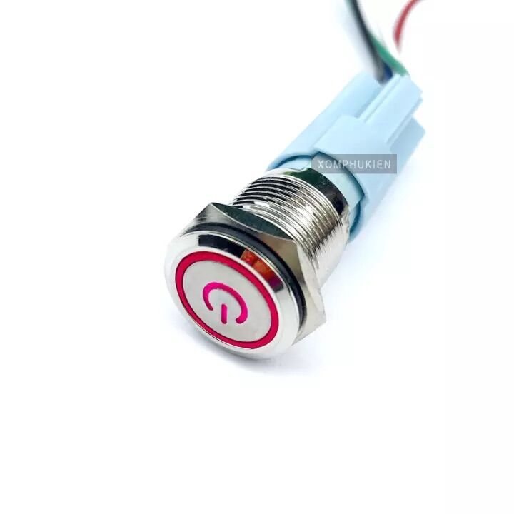 [ tặng jack cắm ] Công tắc led Power nhấn nhả On / Off