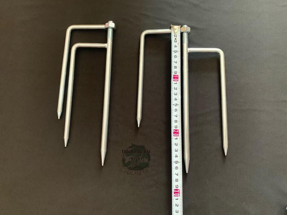 Chân dù inox cắm đất size lớn