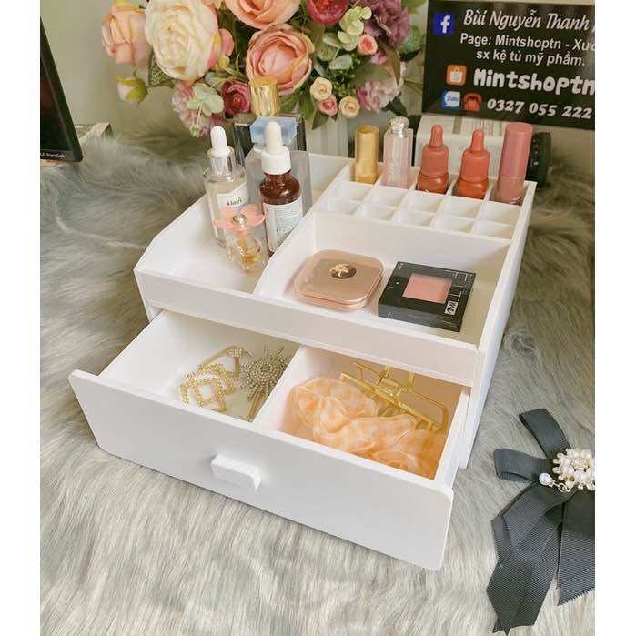 Kệ Mỹ Phẩm // Khay Đựng Đồ Make Up, Skincare, Cọ Trang Điểm [Hàng có sẵn]