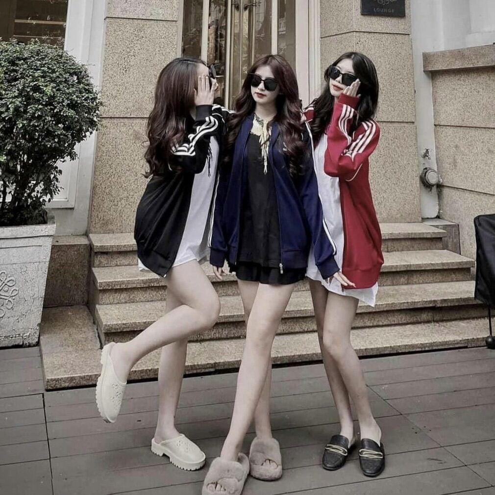 Áo khoác gió bomber nam nữ 3 sọc, áo khoác gió ads nam nữ , chất dày dặn chống nhăn