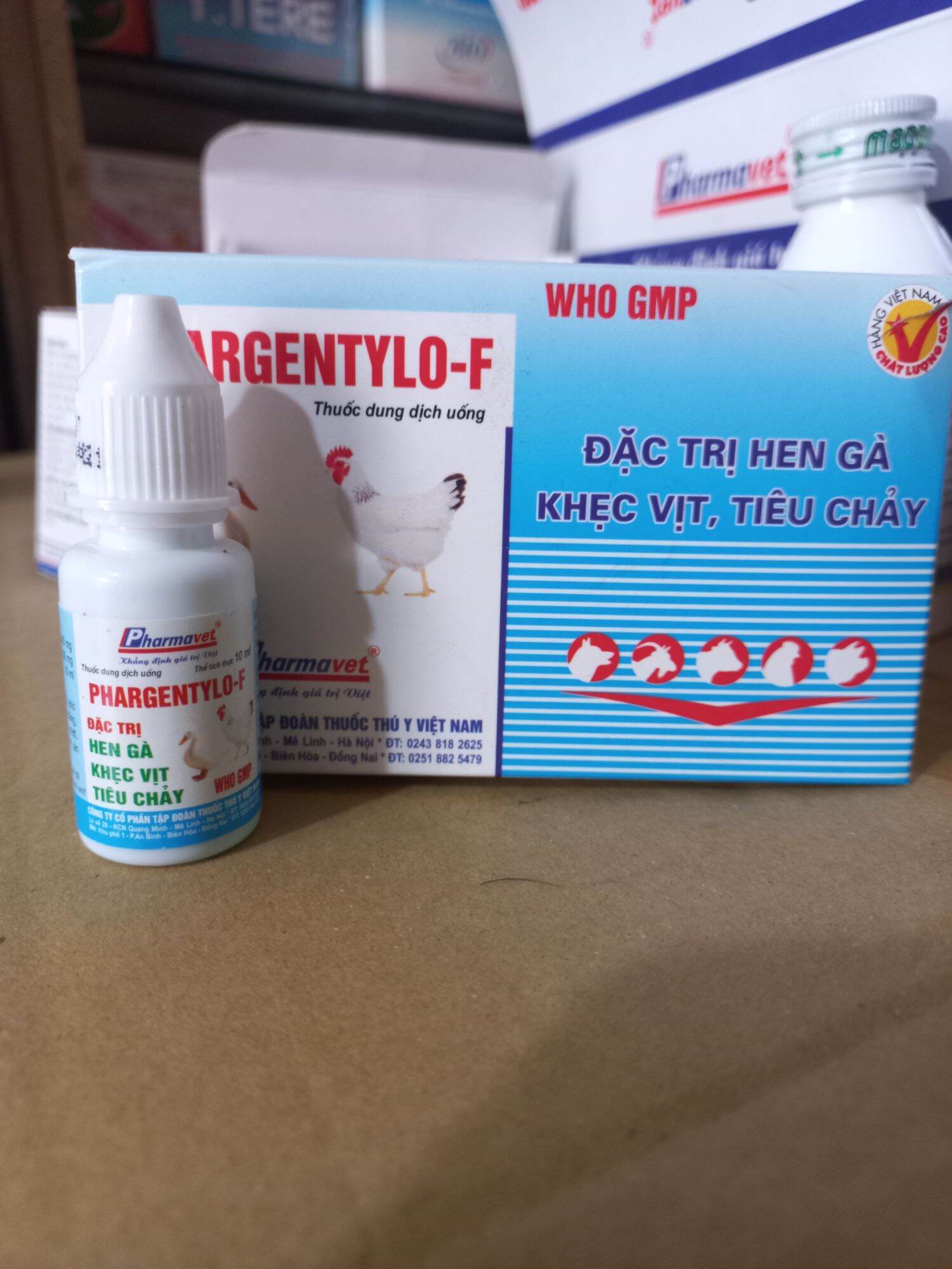 Đ.ặc tr ị hen gà khẹc vịt Phar Gentylo F 10ml