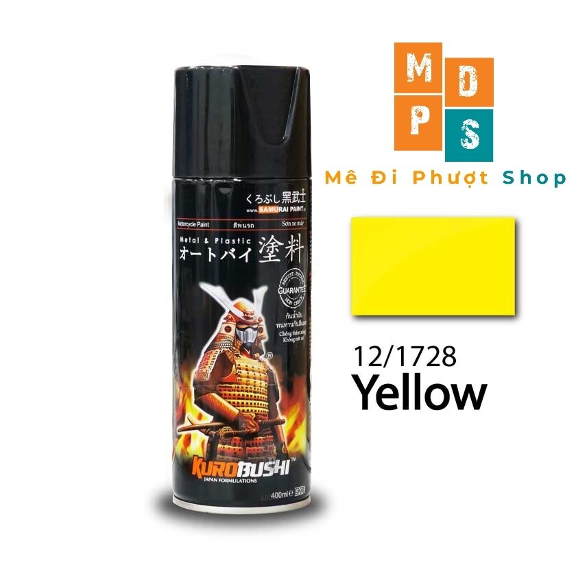 _ 1728 _ chai sơn sịt màu vàng _ sơn sịt samurai chính hãng _ 12/1728