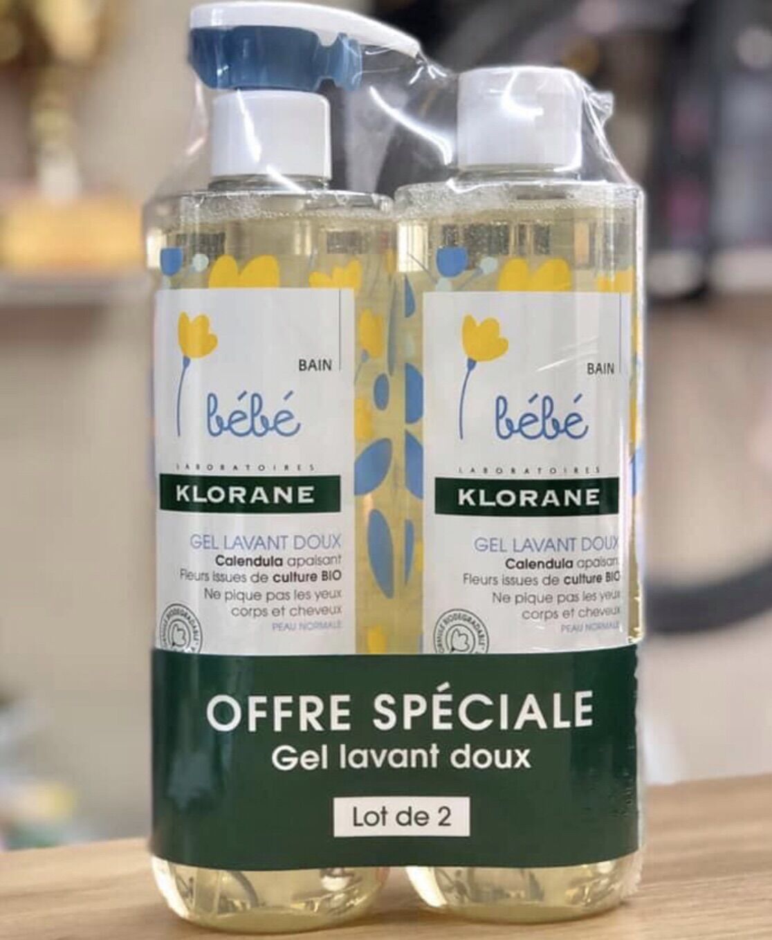 Sữa tắm gội Klorane 500ml nội địa Pháp