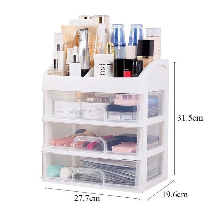 Tủ nhựa đựng mỹ phẩm 4 tầng