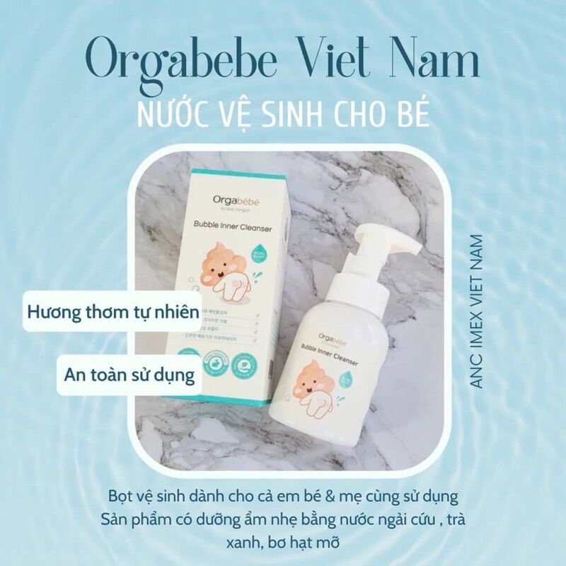 Dung dịch vệ sinh cho bé orgabebe
