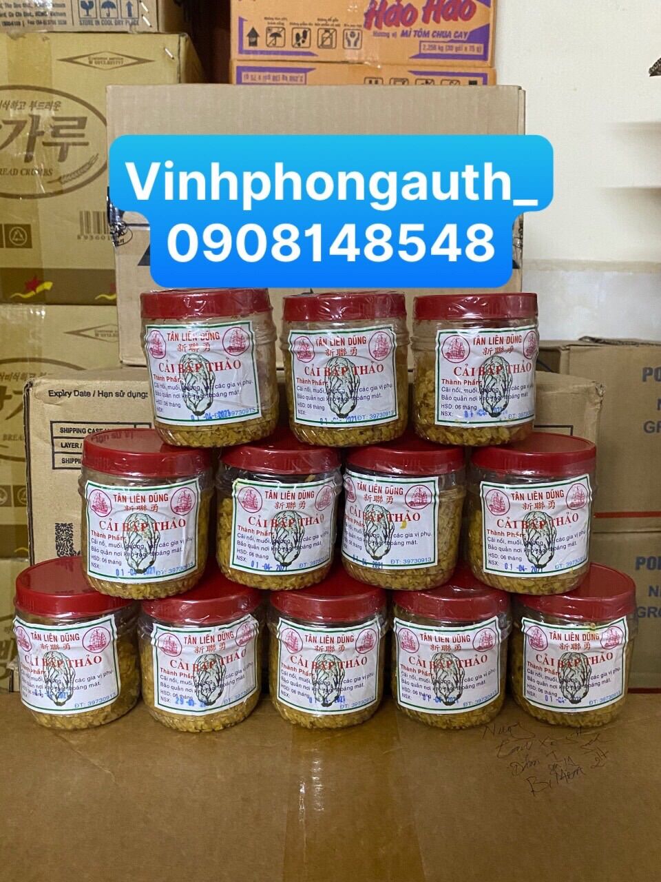 Cải bắp thảo lon Tân Liên Dung 50gr