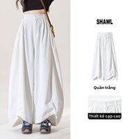 SHANGWEILUO | Áo Sơ Mi Vintage Thêu Ren Rộng Rãi Giúp Gọn Người