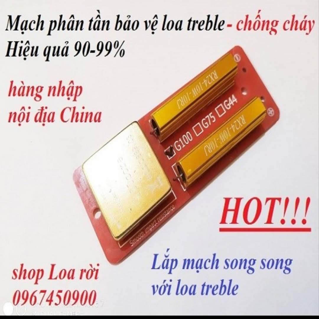 Mạch bảo vệ chống cháy loa treble