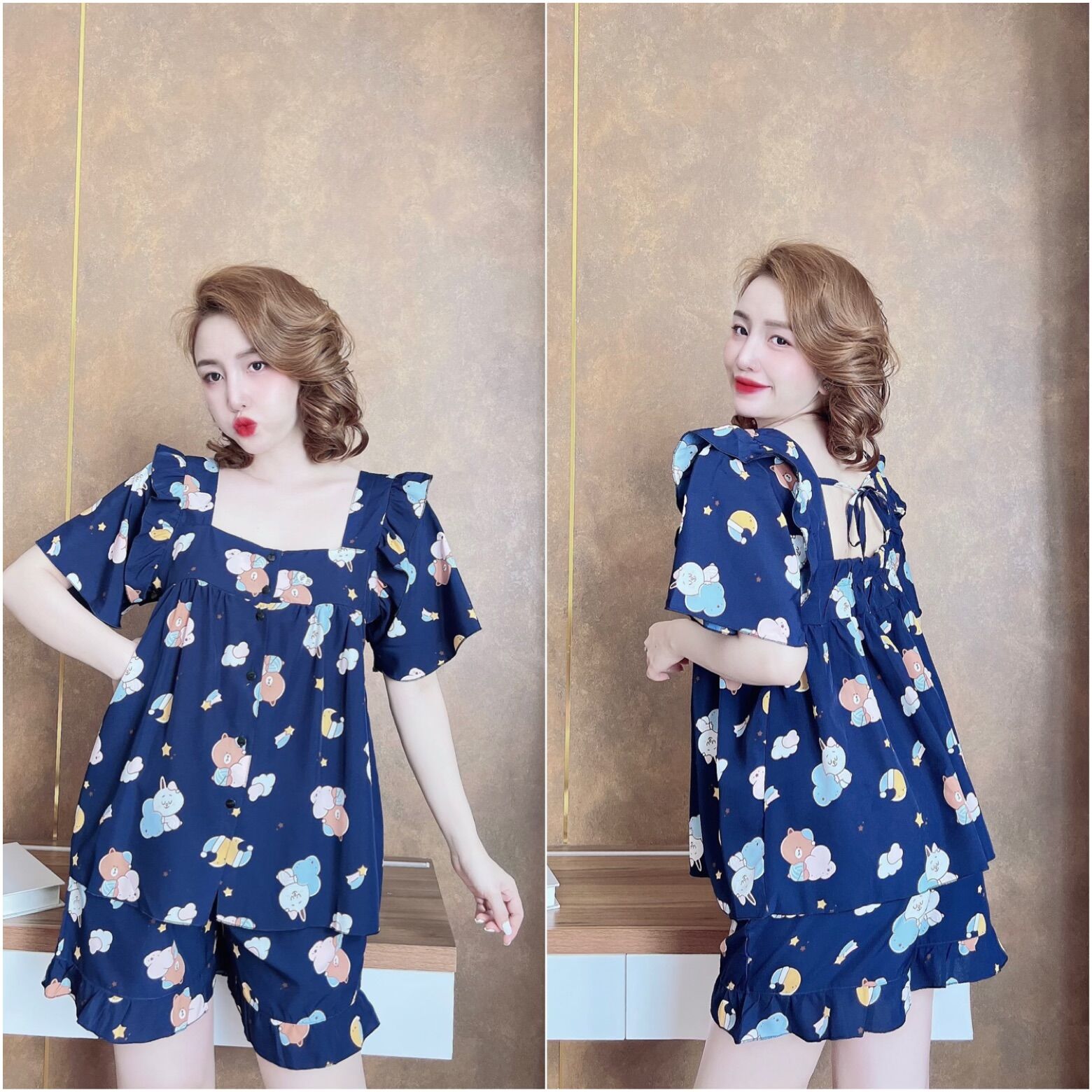(45-100kg) Đồ Bộ Lụa Nhật Bigsize Cao Cấp - Xinh