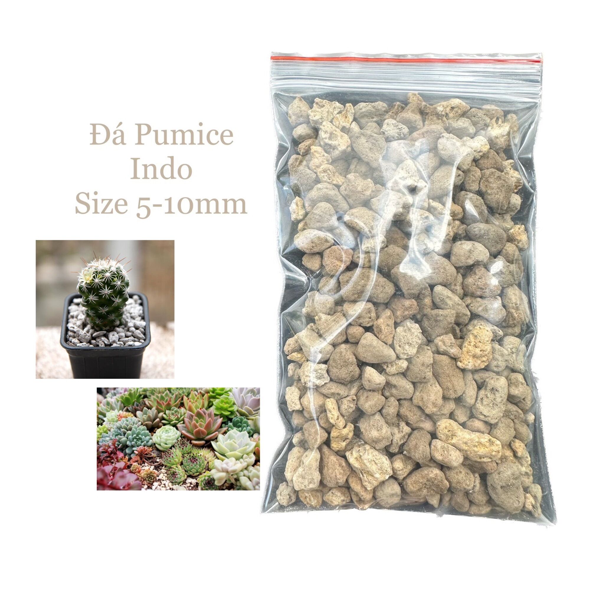 1kg đá bọt pumice trồng cây, hoa kiểng size 5-8mm