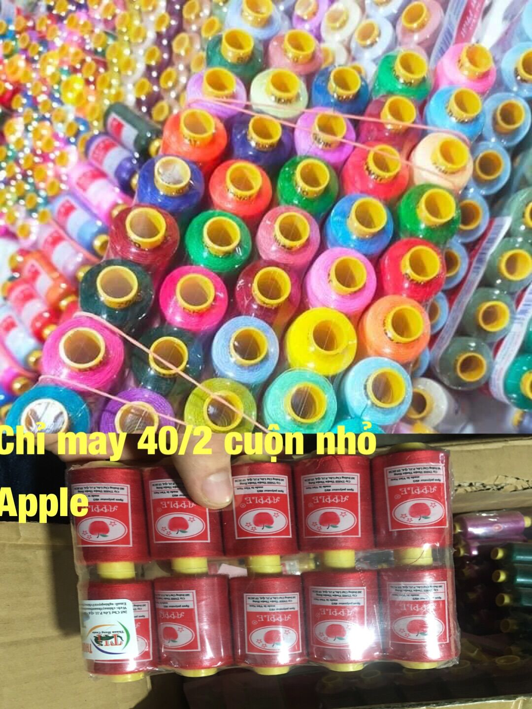 Chỉ may cuộn nhỏ 40/2 khâu may gia đình công nghiệp và HandMade