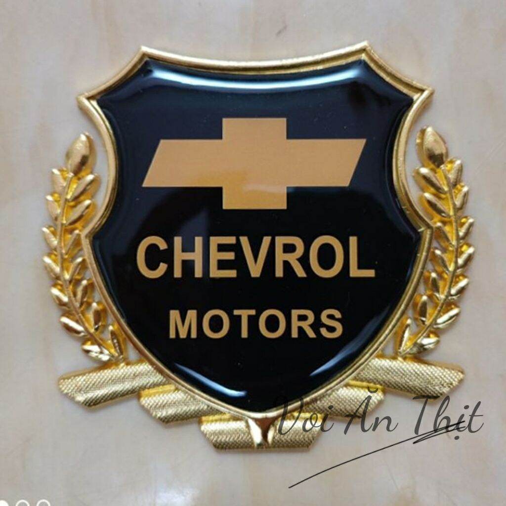 Logo bông lúa 3d kích thước 8*8cm dán trang trí xe hơi đủ thương hiệu ™