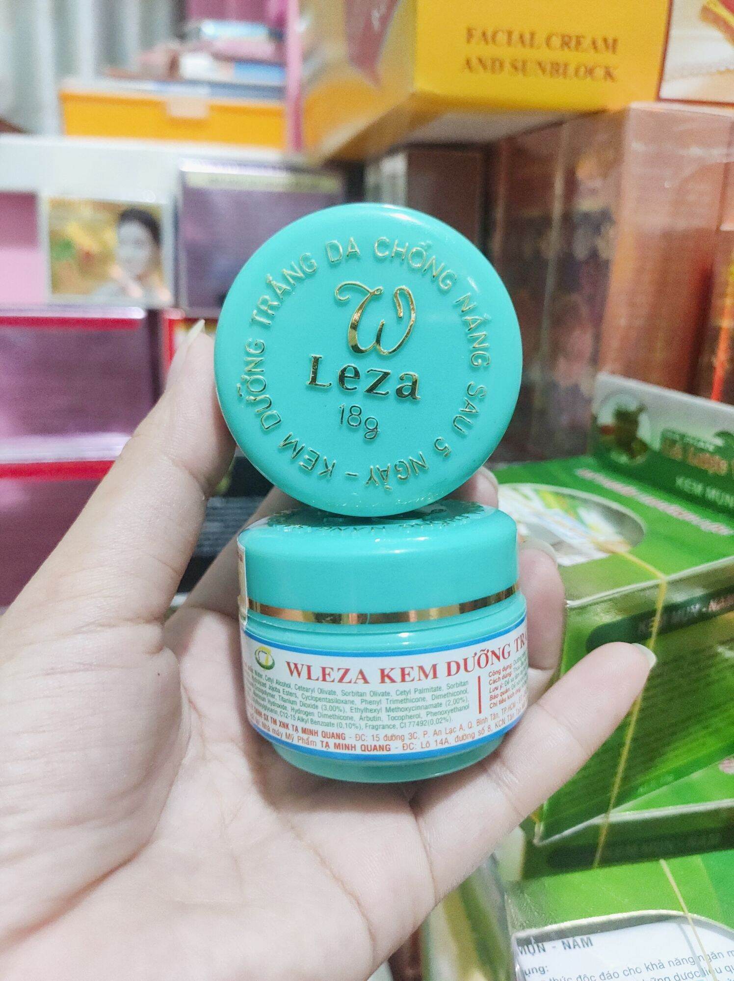 [ Lẻ 1 Hộp ] Kem Mụn, Nám, Trắng Da, Chống Nắng WLeza trần  - DATE MỚI LIÊN TỤC