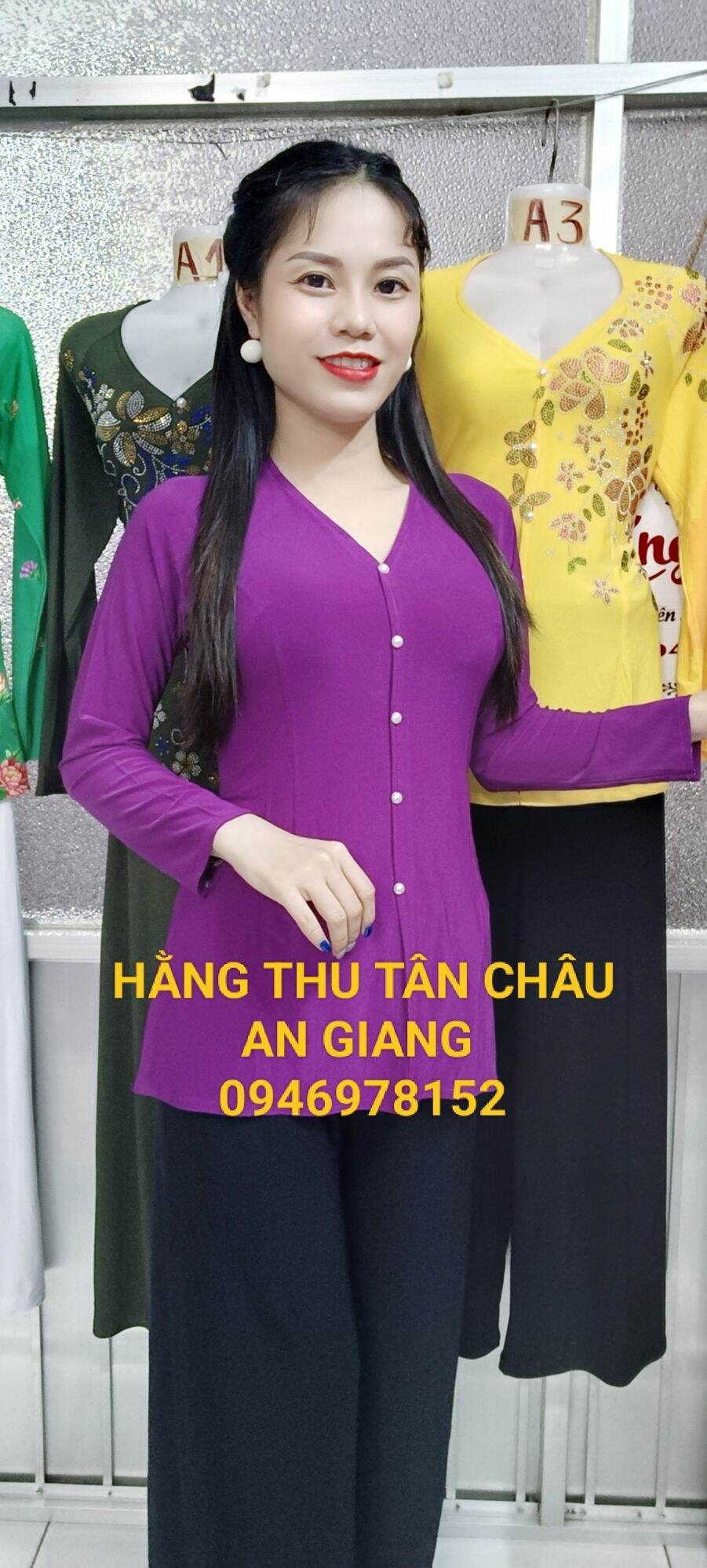 lẻ áo bà ba trơn