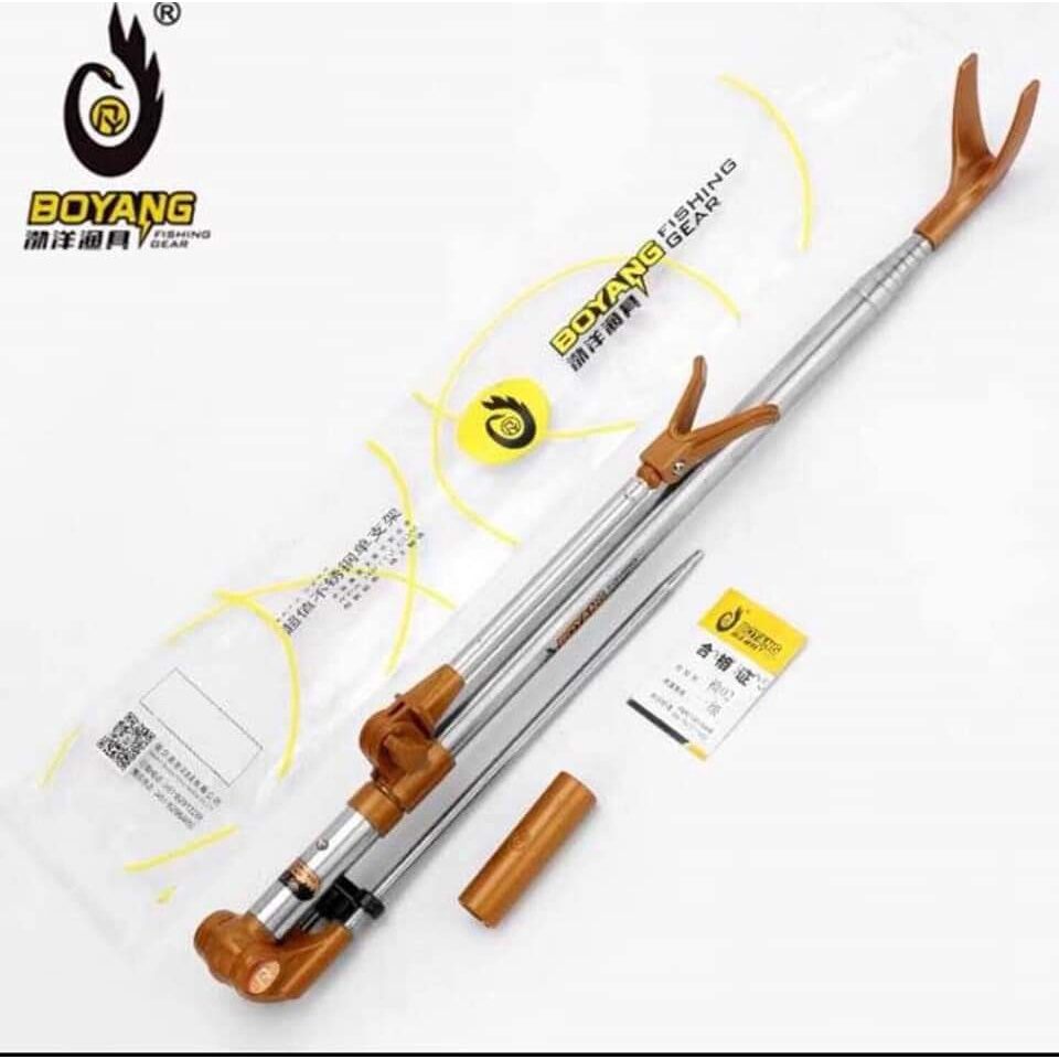Chống cần câu đài cao cấp boyang siêu khỏe,gác cần câu đài inox không gỉ