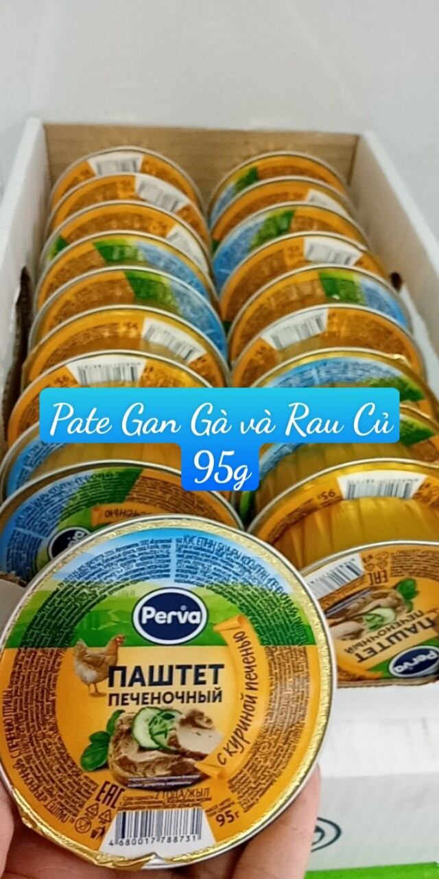 Pate gan ngỗng và Gà 95g perva Nga