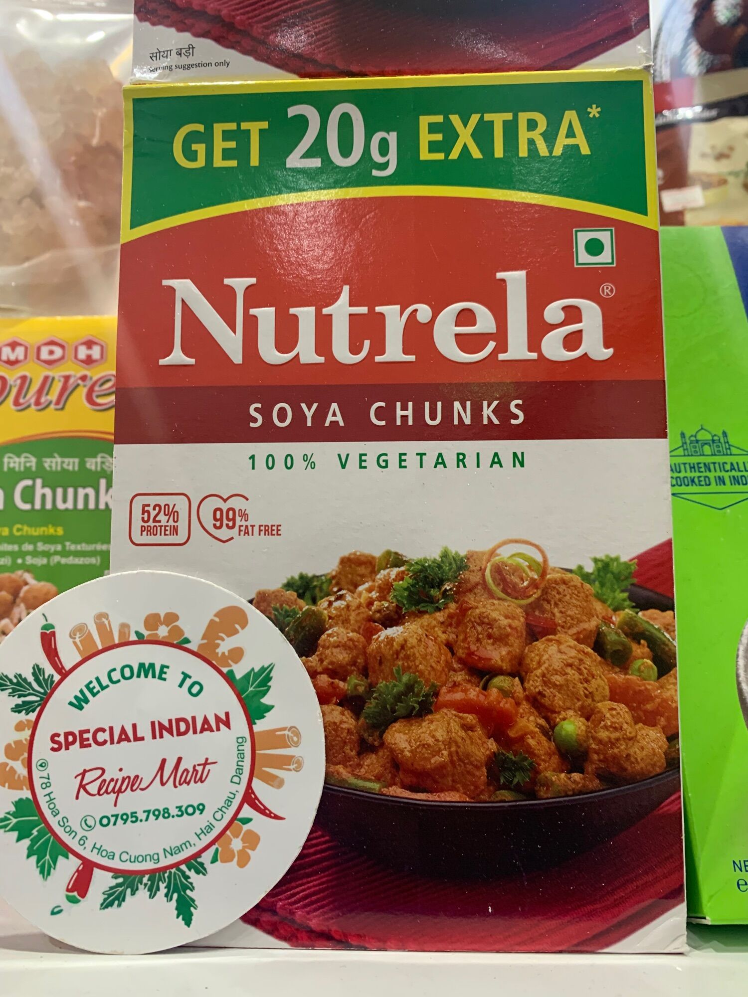 NUTRELA - Soya Chunks - Đậu hủ khô Ấn Độ