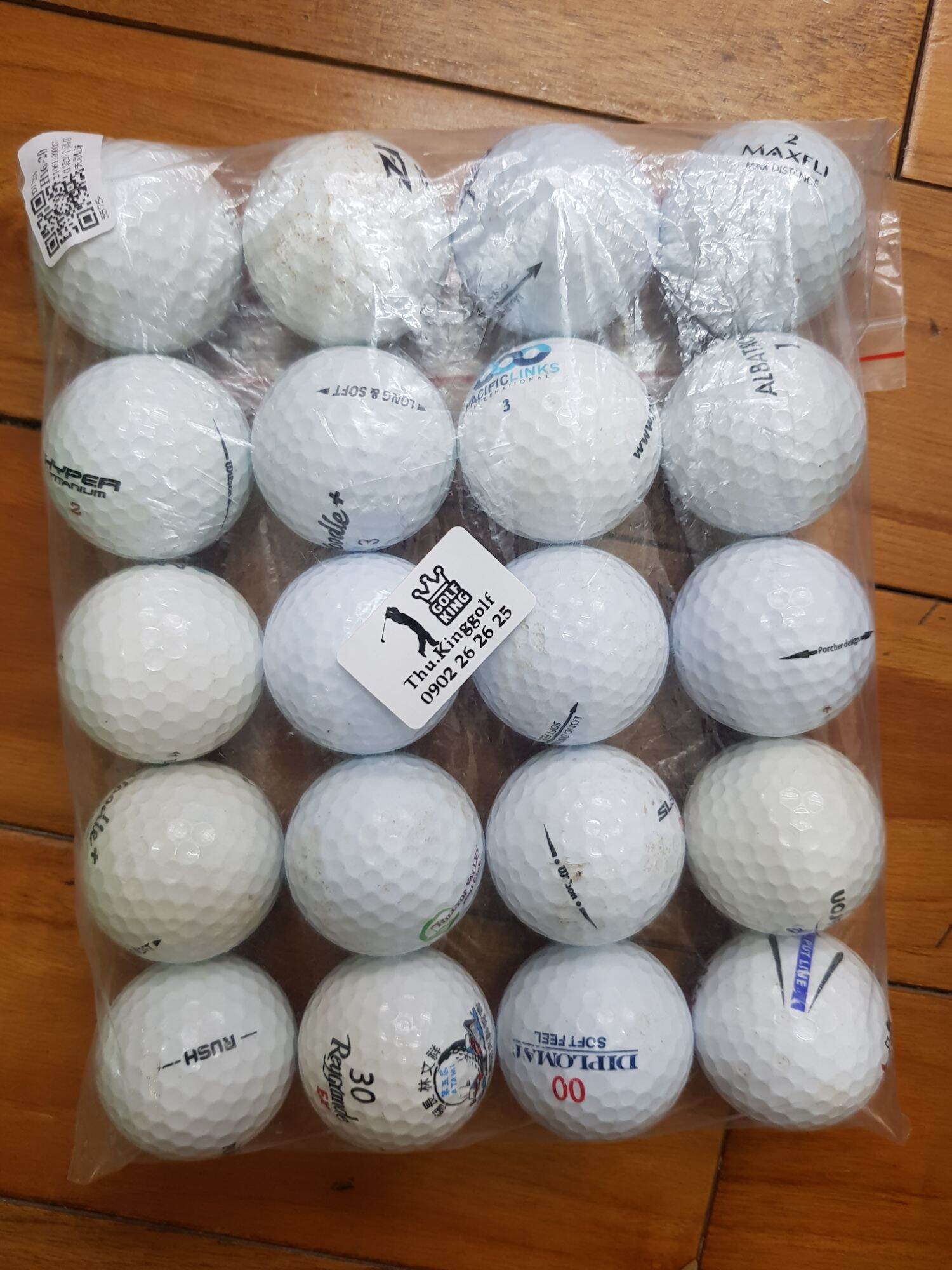 Bóng Golf Cũ Tổng Hợp Set 10 Quả