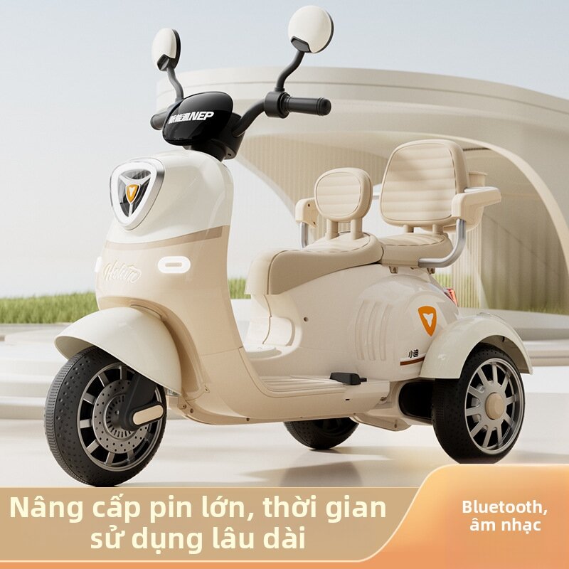 MLZH | Xe Đạp Điện Điều Khiển Từ Xa 2 Chỗ Ngồi cho Trẻ Em