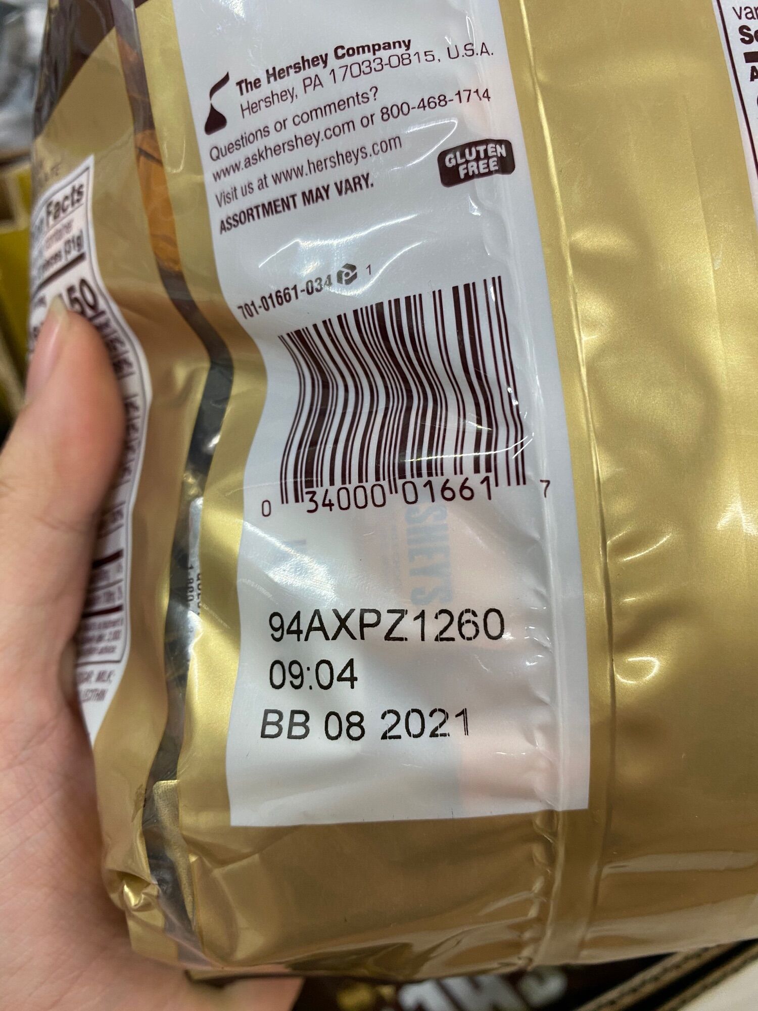 Kẹo chocolate Hershey's Nuggets 1.47kg Mỹ