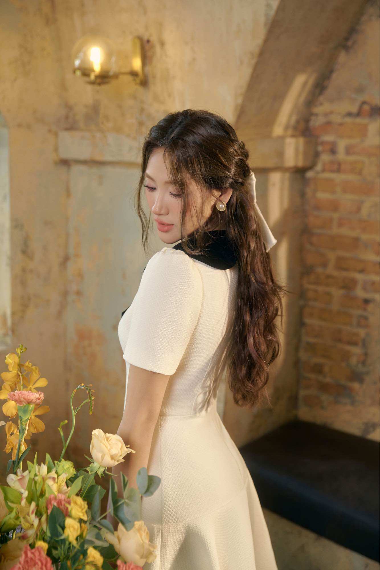 CÉLESTE - Váy dạ tweed Winny Dress