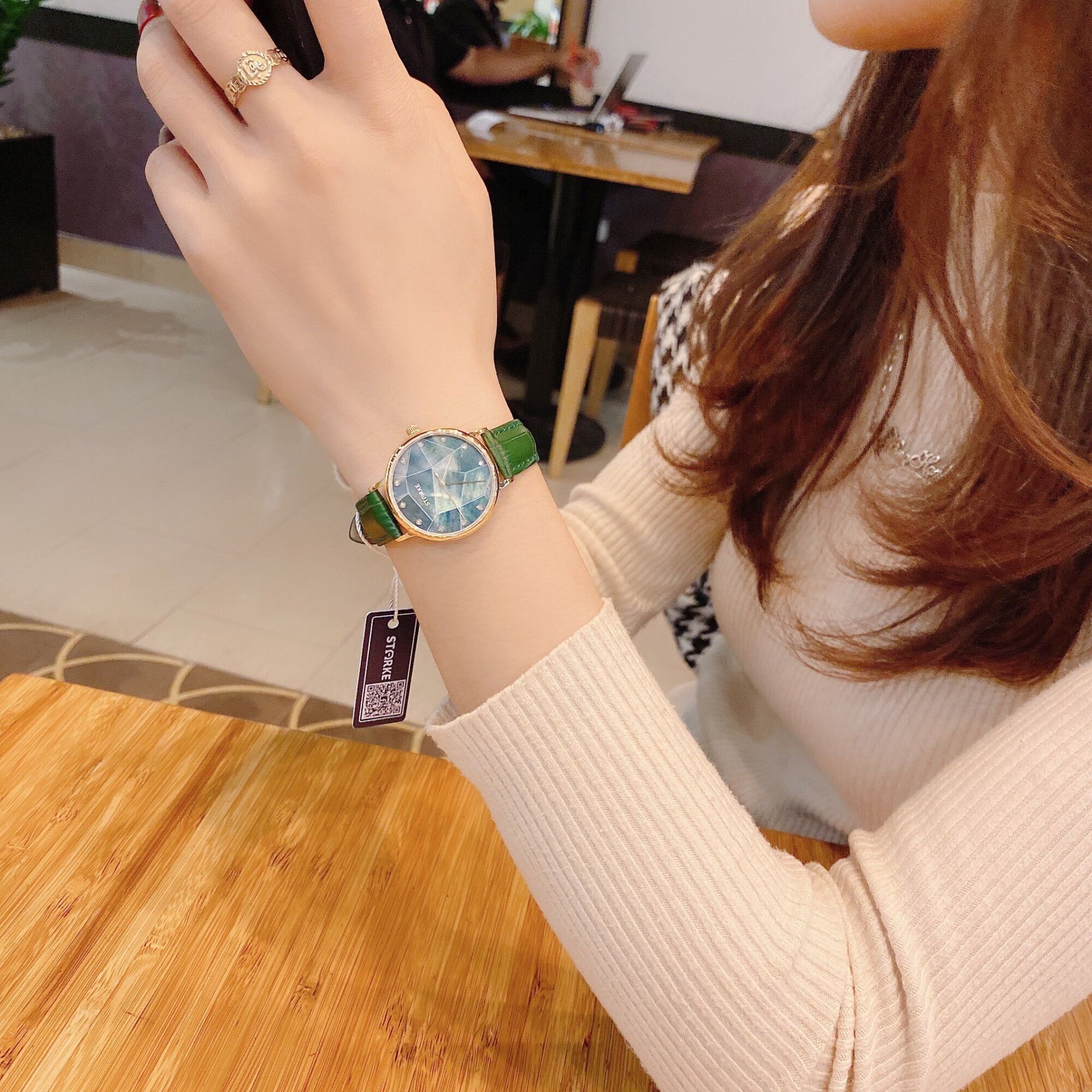 Đồng Hồ Nữ Starke Xanh Lá