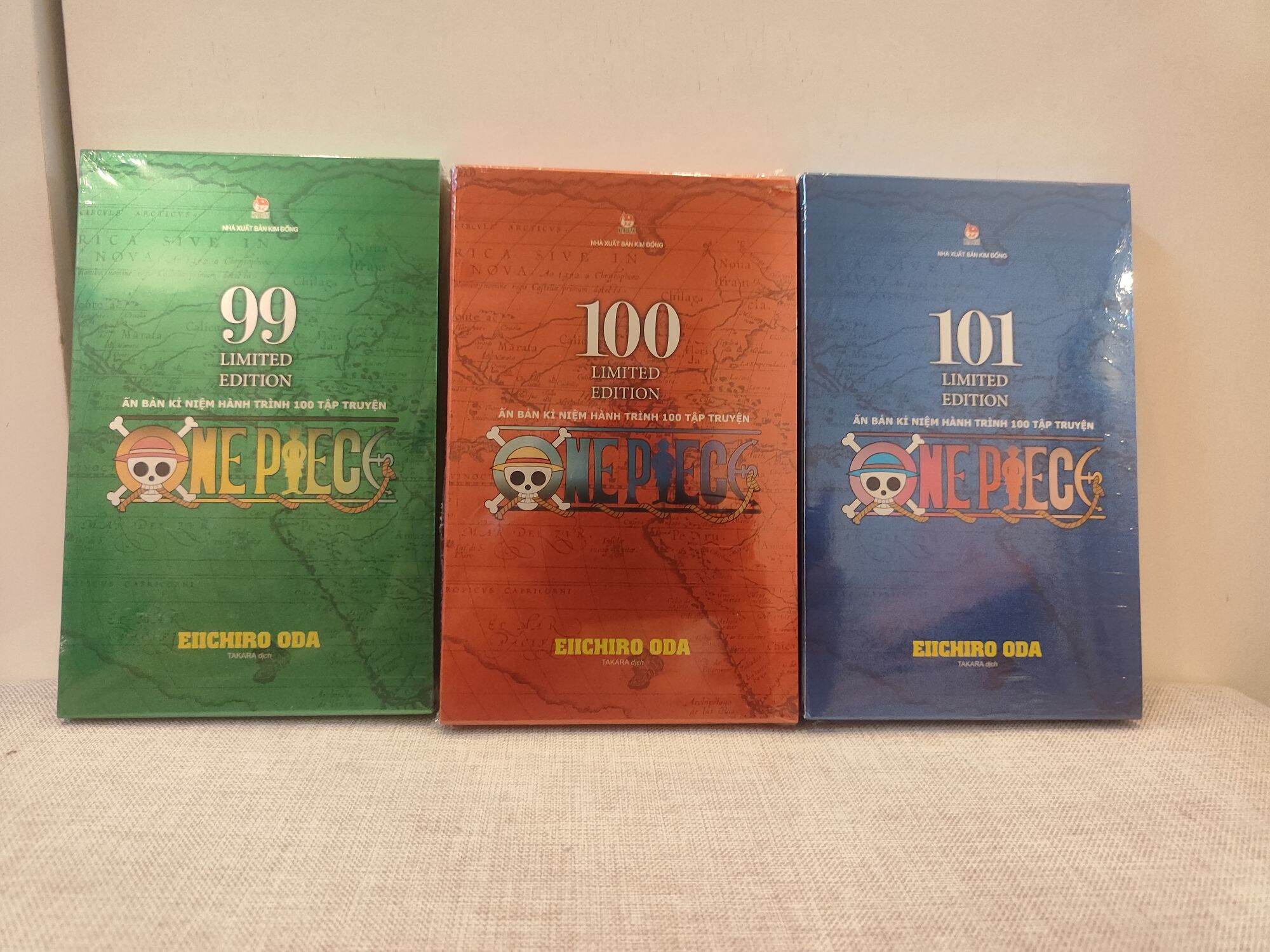 Combo 3 quyển onepiece 99-100-101 limit edition