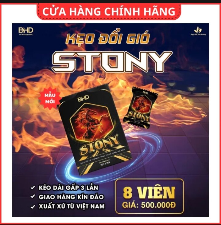 1 Viên Kẹo Stony chính hãng _ Bao tác dụng