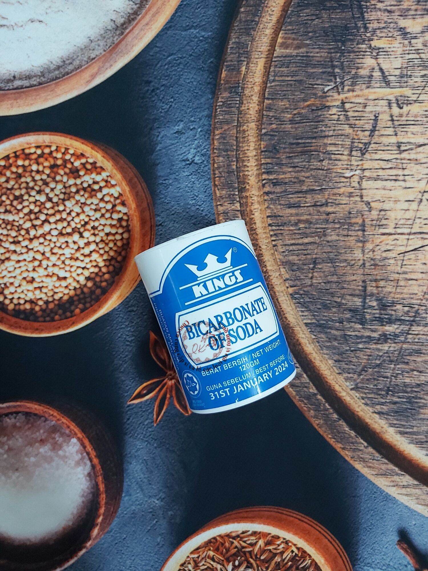 Bột nở baking soda kings 100g - bicarbonate of soda - natrium bikarbonat