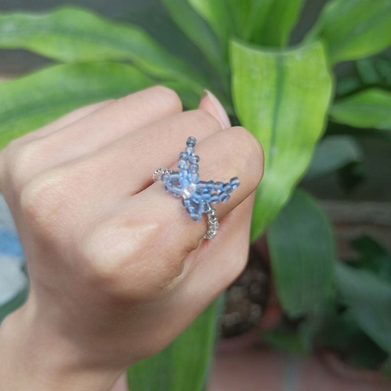 Nhẫn hạt cườm handmade