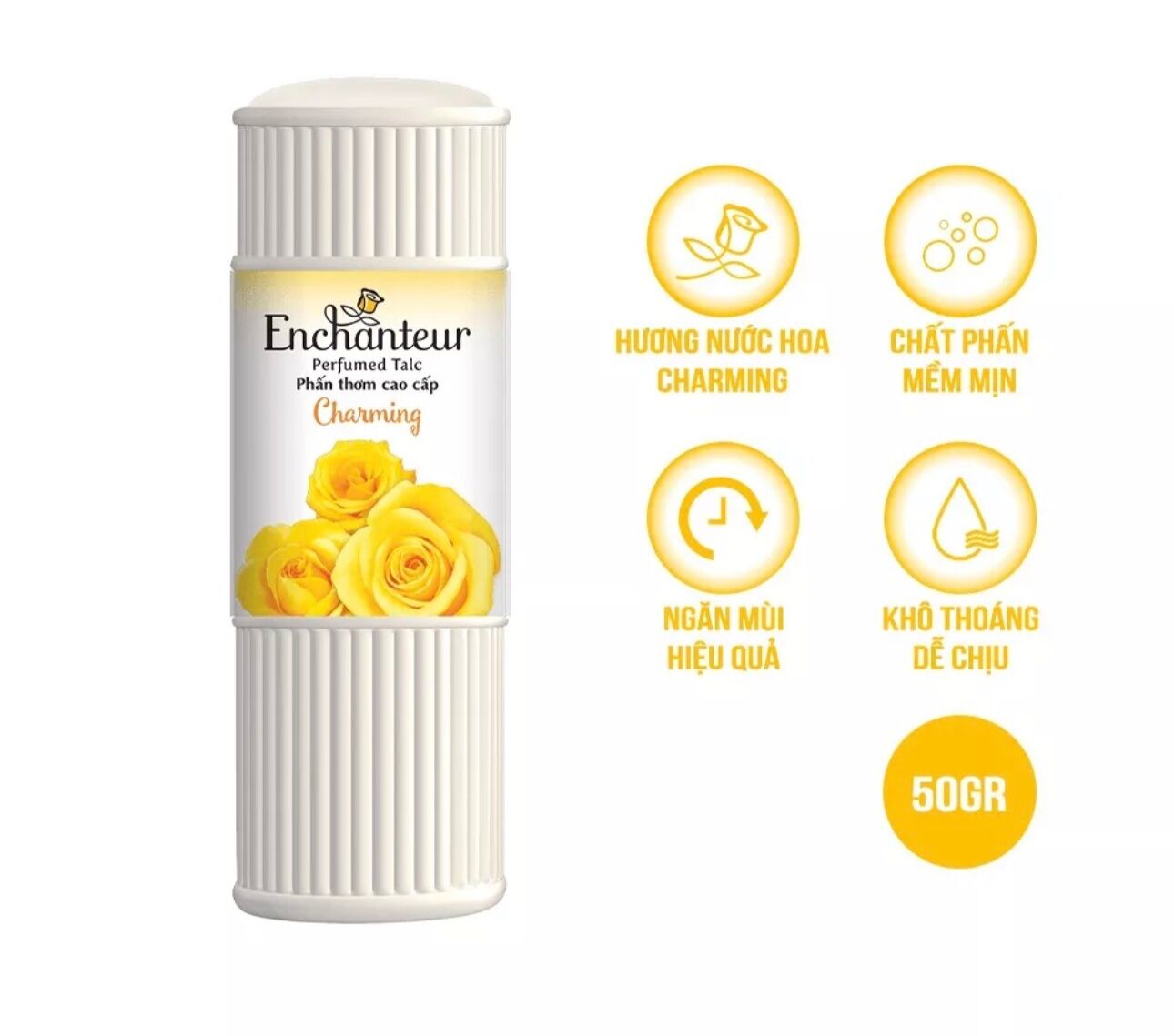 Phấn thơm Enchanteur Charming 50g