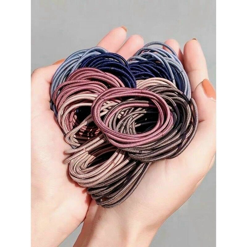 Set 100 dây thun cột tóc