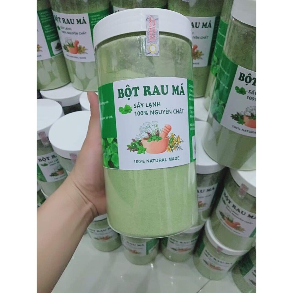 Bột rau má sấy lạnh nguyên chất 100% 500gram