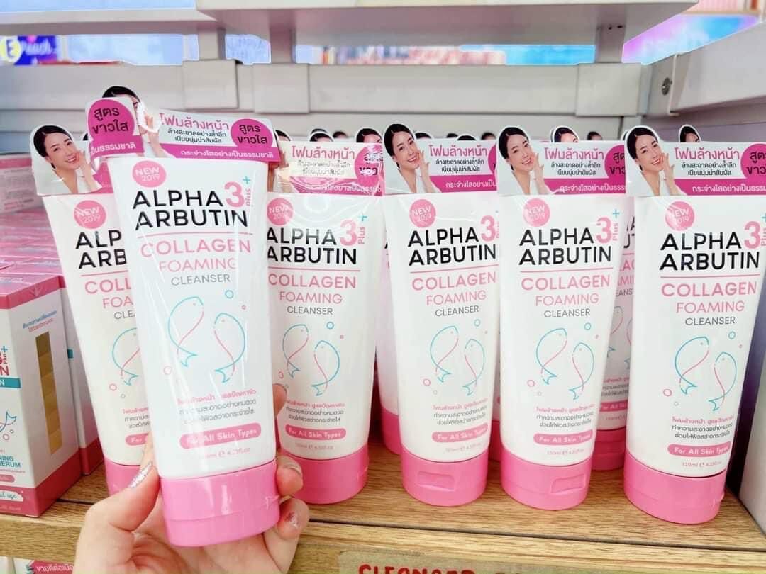 Sữa rửa mặt trắng da alpha arbutin thái lan