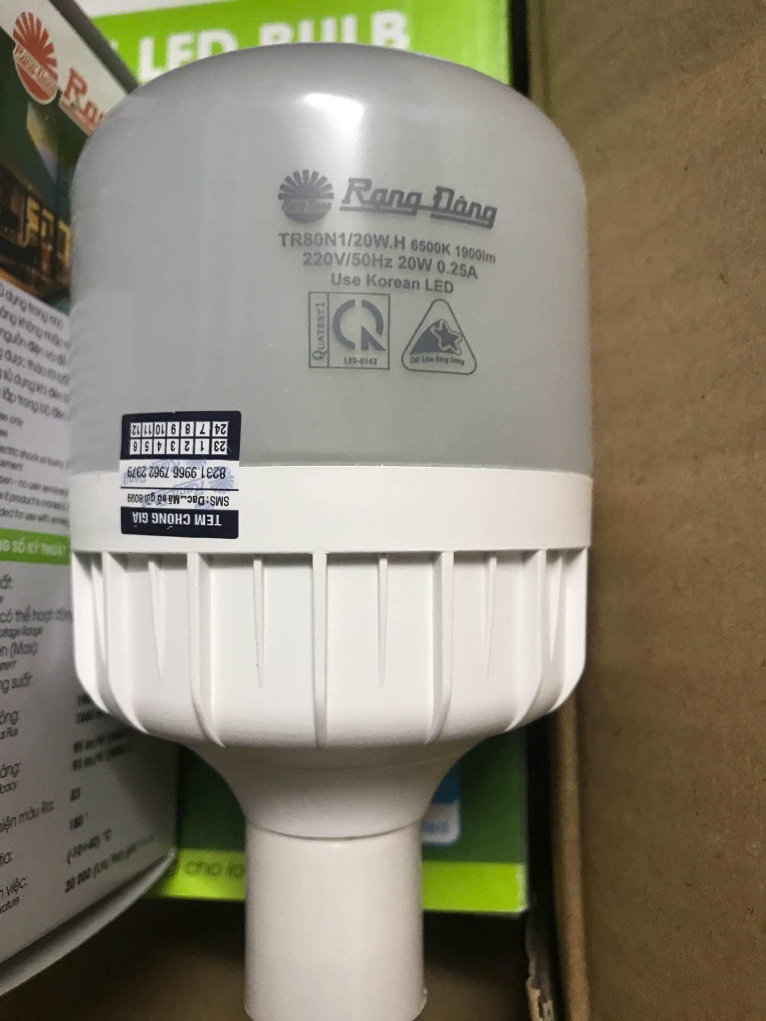 Bóng đèn 20w Rạng Đông