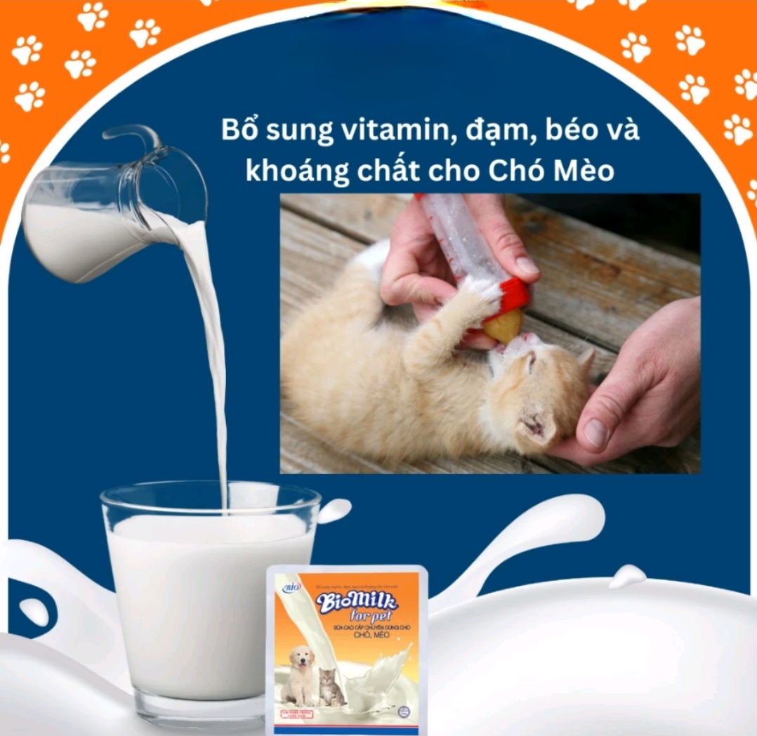 [HCM]Sữa bột chó mèo Bio-milk for pet
