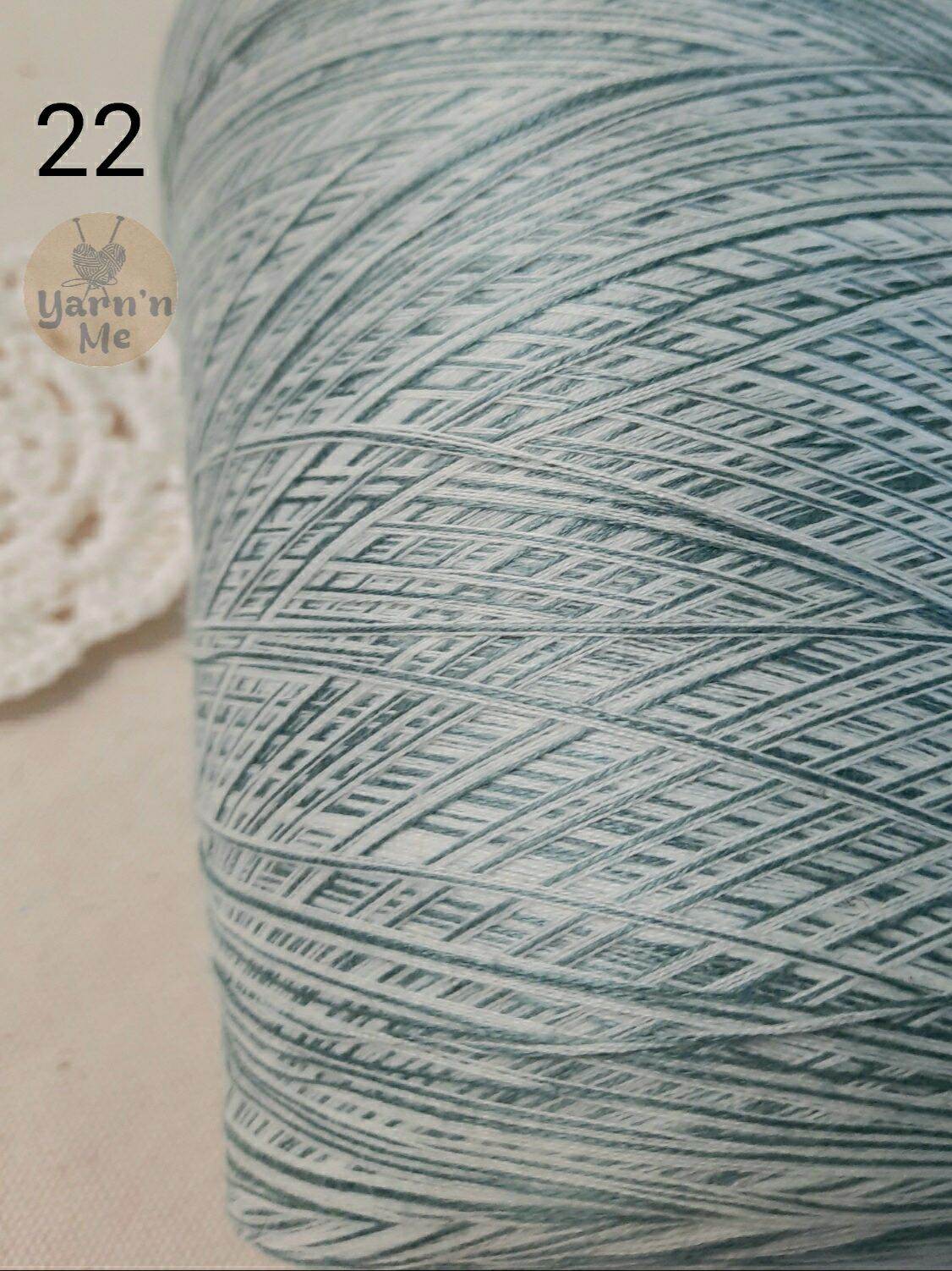 (17-32) Sợi cotton Hàn màu loang, cỡ 0.8mm