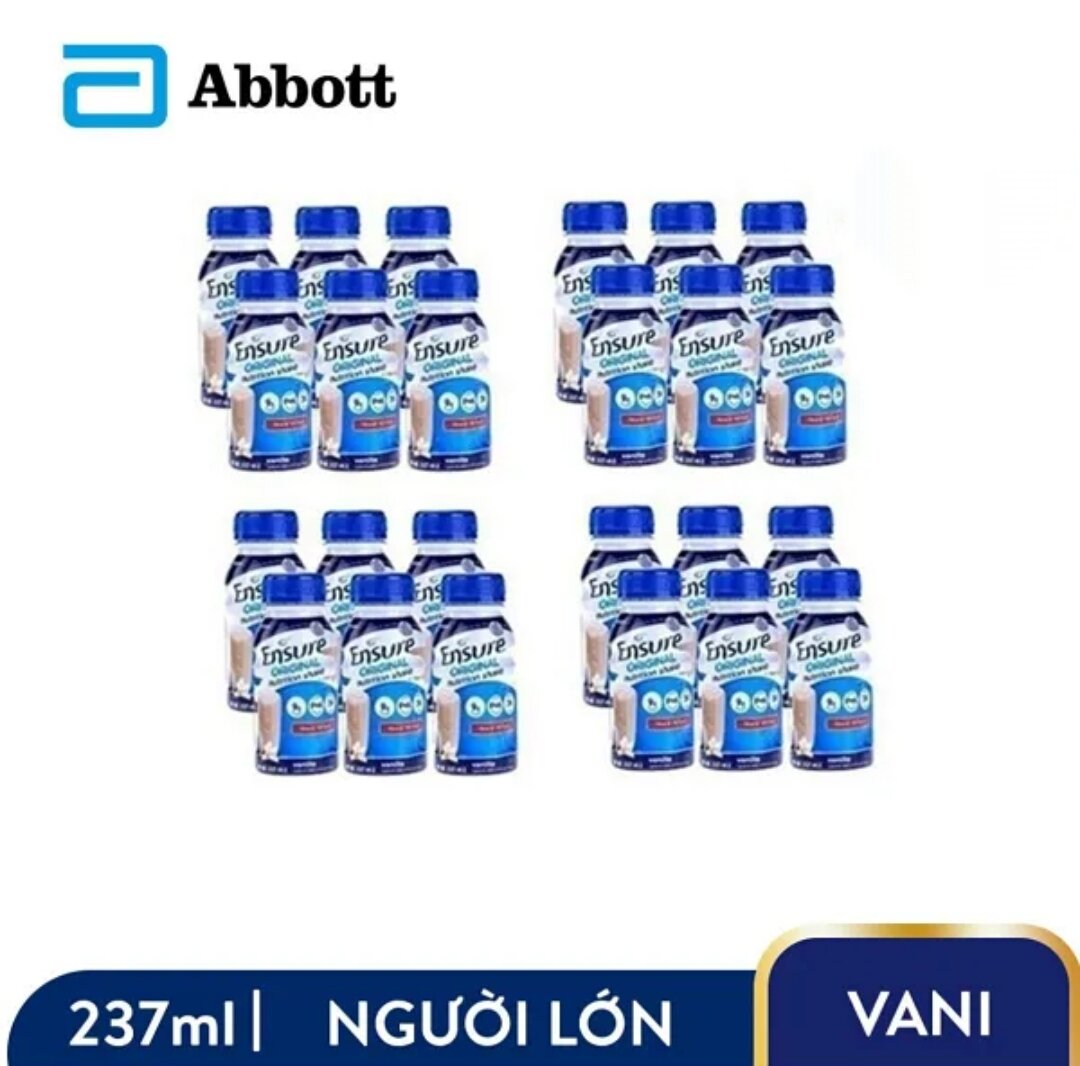 Thùng 24 Chai Sữa Nước Ensure Vani 237ml - Date Mới