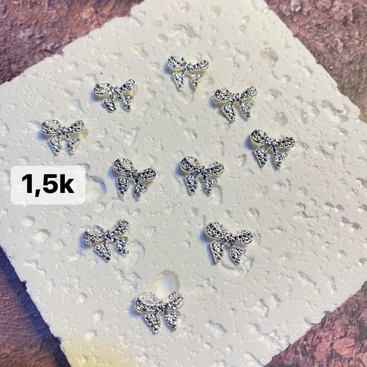 10 cái charm nơ nail giá siêu rẻ