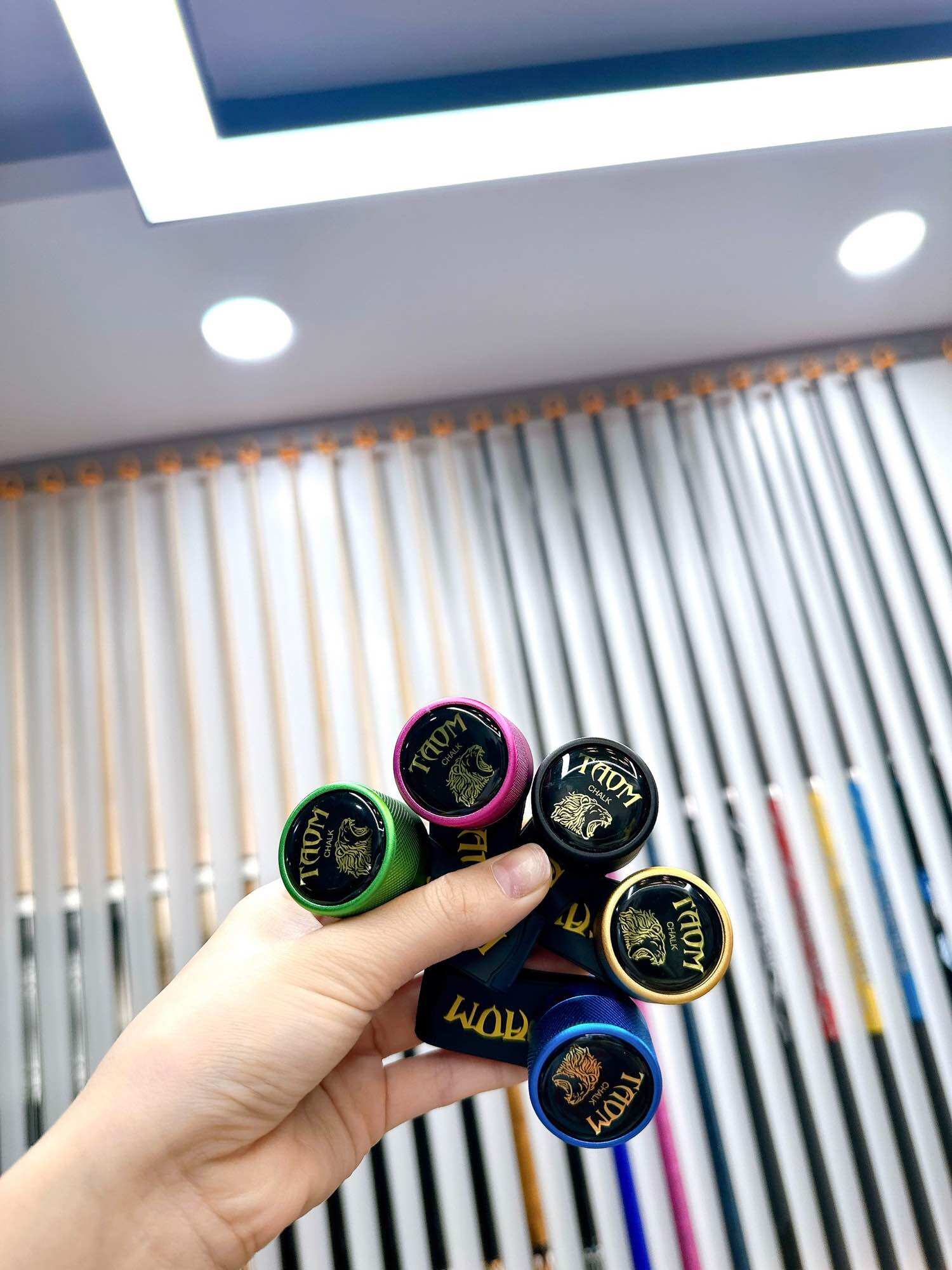 Kẹp Lơ Bida Taom Kim Loại Đủ Màu