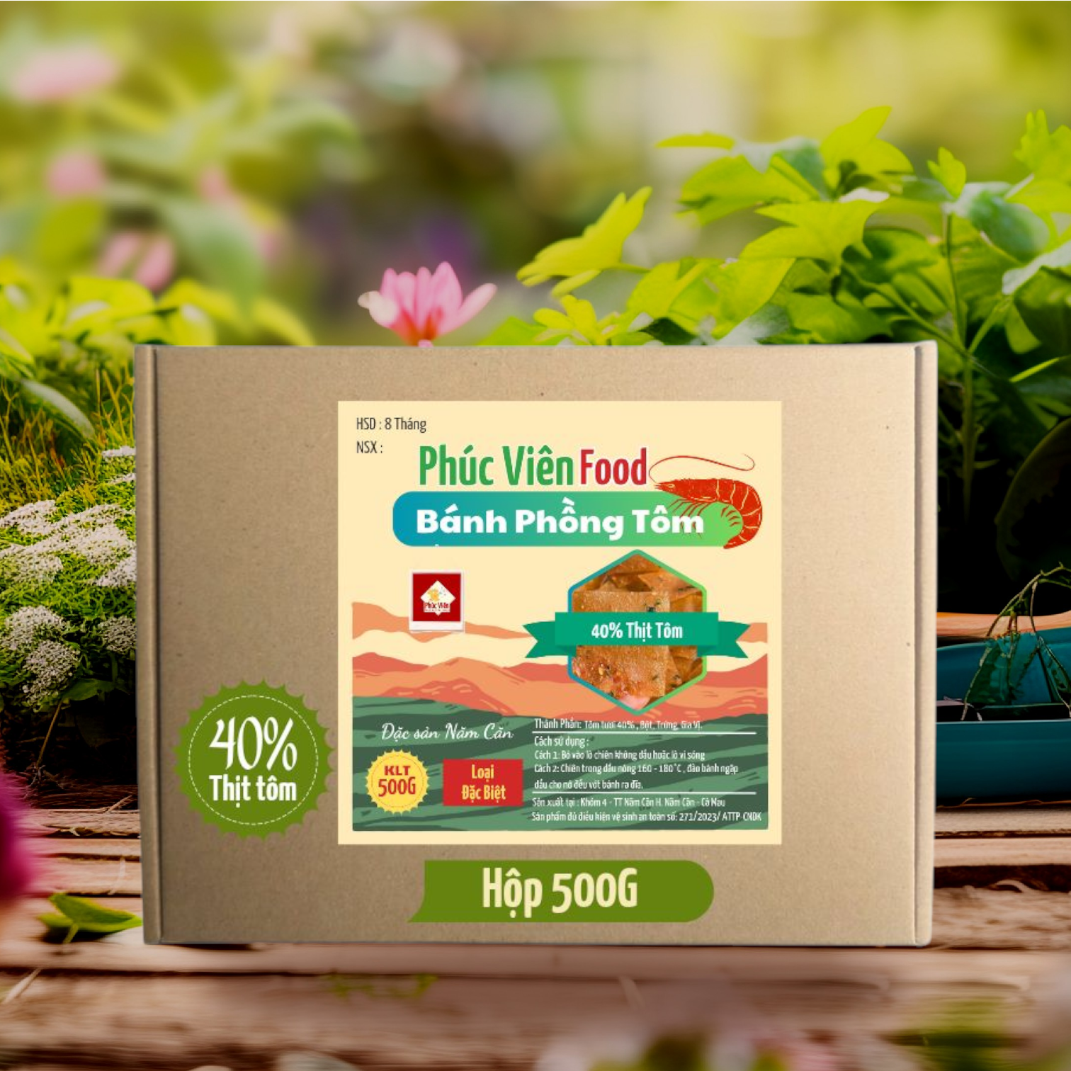 500G Bánh phồng tôm Năm Căn Cà Mau ( Loại Thượng Hạng )
